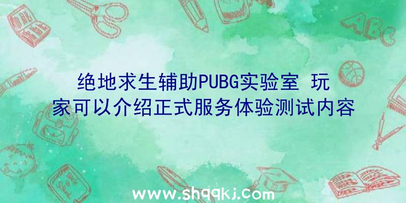 绝地求生辅助PUBG实验室